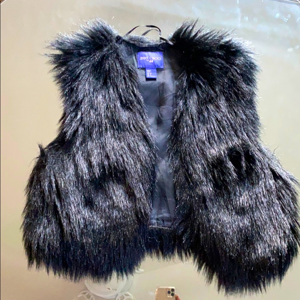 Jimmy Choo faux fur vest
